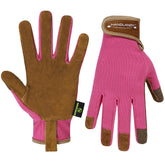 HANDLANDY Gardening Gloves for Women in hot pink front view