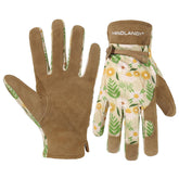 HANDLANDY Gardening Gloves for Women, Khaki, front view