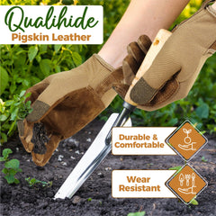 HANDLANDY Gardening Gloves showing spandex back for breathability