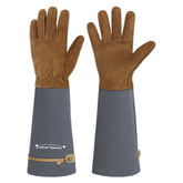 HANDLANDY Rose Pruning Gloves in Steel Gray front view