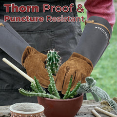 HANDLANDY Rose Pruning Gloves with synthetic leather long sleeves