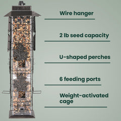 Hanging wire included with Perky-Pet Bird Feeder
