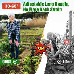 HANGMAICOME Garden Hoe assembled for use