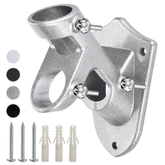 Haoridul flag pole holder front view in silver