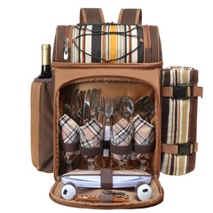 Hap Tim Picnic Basket Backpack for 4 persons front view