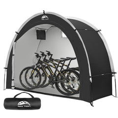 HAPPY TRAVEL Bike Storage Tent front view, black fabric