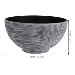 Happyyami Hydroponic Flower Pot showcasing its imitation stone finish