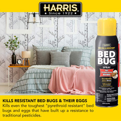 HARRIS Bed Bug Killer aerosol can back view