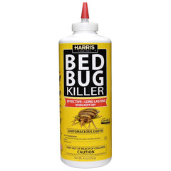 HARRIS Bed Bug Powder 8oz yellow packaging front view