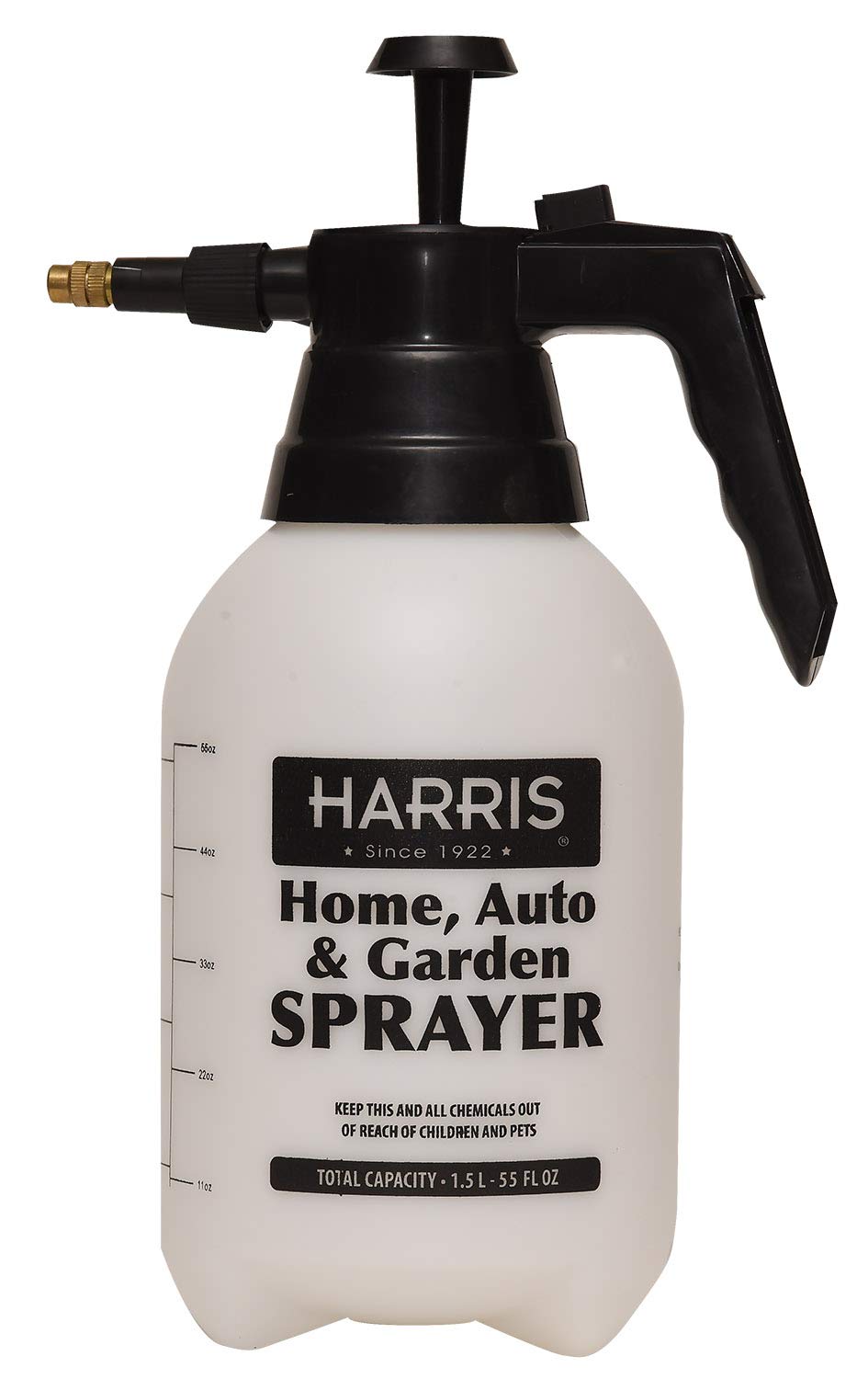 HARRIS Continuous Hand Pump Pressure Sprayer front view, black