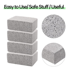 HATOKU pumice stones arranged in a cleaning setup
