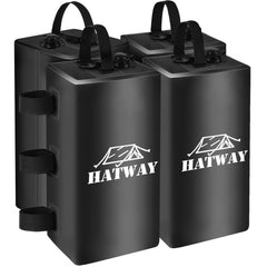 Hatway Canopy Weights Set of 4, black water bags on a white background