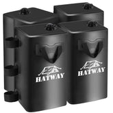 Hatway Canopy Weights Set of 4 in black, front view