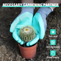 HAUSHOF Garden Working Gloves worn during gardening