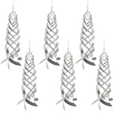 Hausse Bird Repellent Spiral Reflector Silver Mylar Spinner front view