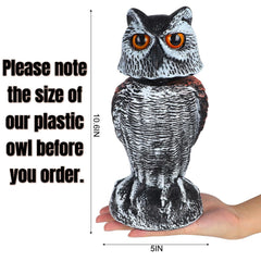 Hausse Horned Owl Decoy side view with rotating head
