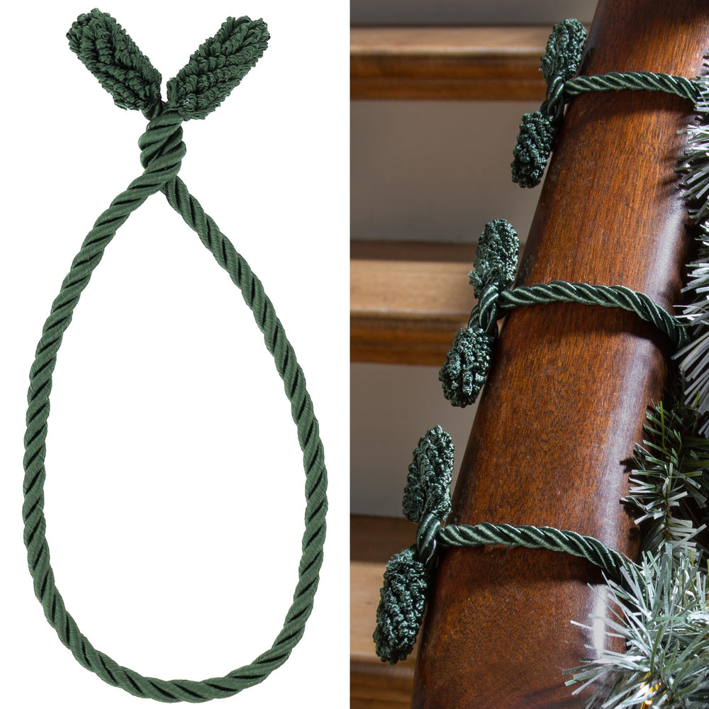 Haute Decor Decorative Twist Ties 16-inch Green front view