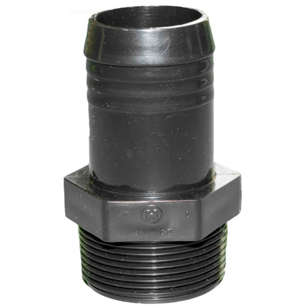 Hayward SPX1091Z2 Hose Male Insert Adapter, black, front view