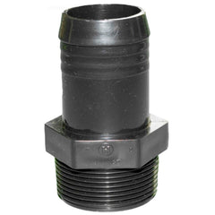 Hayward SPX1091Z2 Hose Male Insert Adapter, black, front view