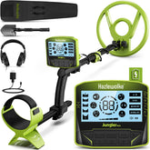 Hazlewolke Metal Detector front view with 10-inch waterproof coil