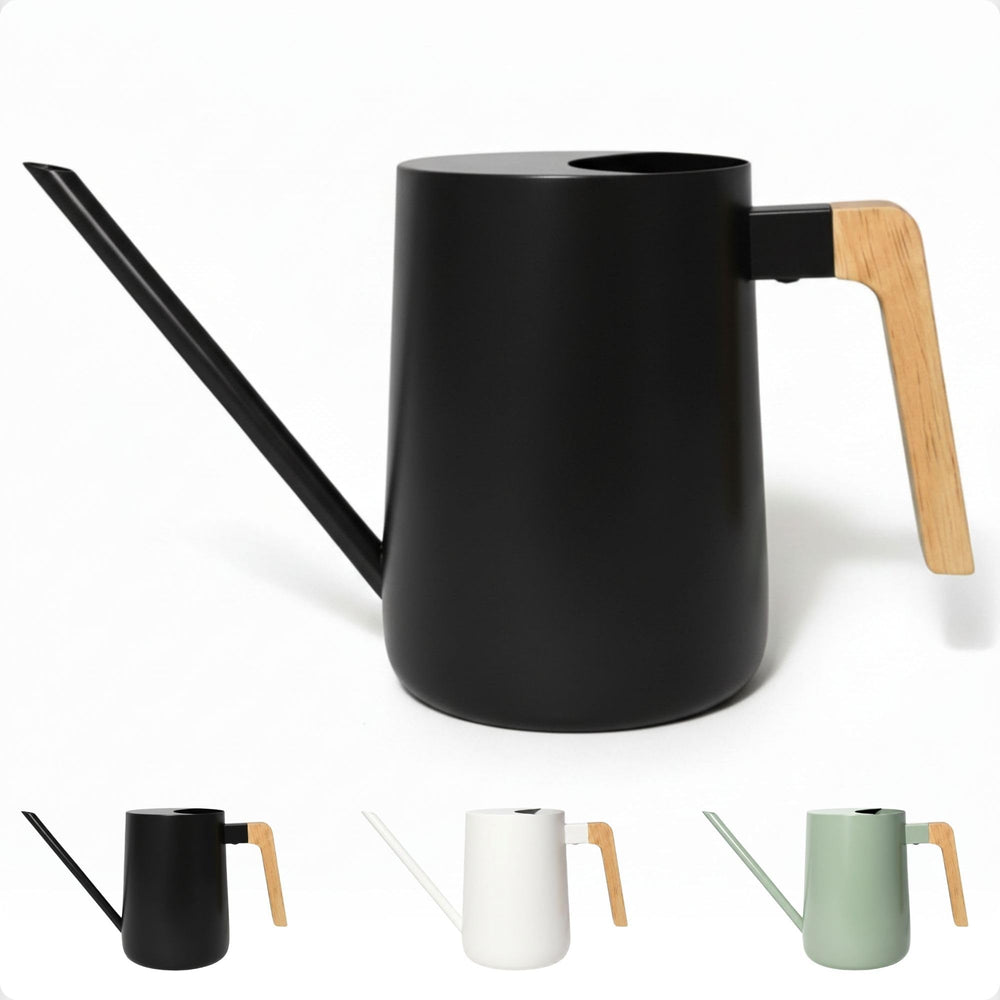 HB Design Co. Metal Watering Can front view with long spout