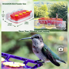 HCGADON hummingbird feeder filled with nectar and ready for use