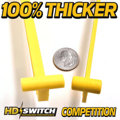 HD Switch Deck Leveler Gage in use during deck adjustment