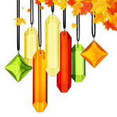 HDCRYSTALGIFTS 7PCS Crystal Prisms Suncatcher set with various sizes