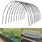 Hdeoops Greenhouse Hoops 7FT black fiberglass hoops front view