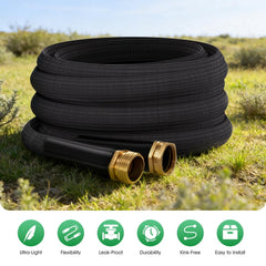 HDKing 100FT garden hose coiled for storage