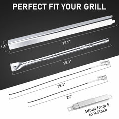 Heat plate for CharBroil Performance gas grill by Uniflasy