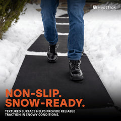 HeatTrak mat installation on a walkway