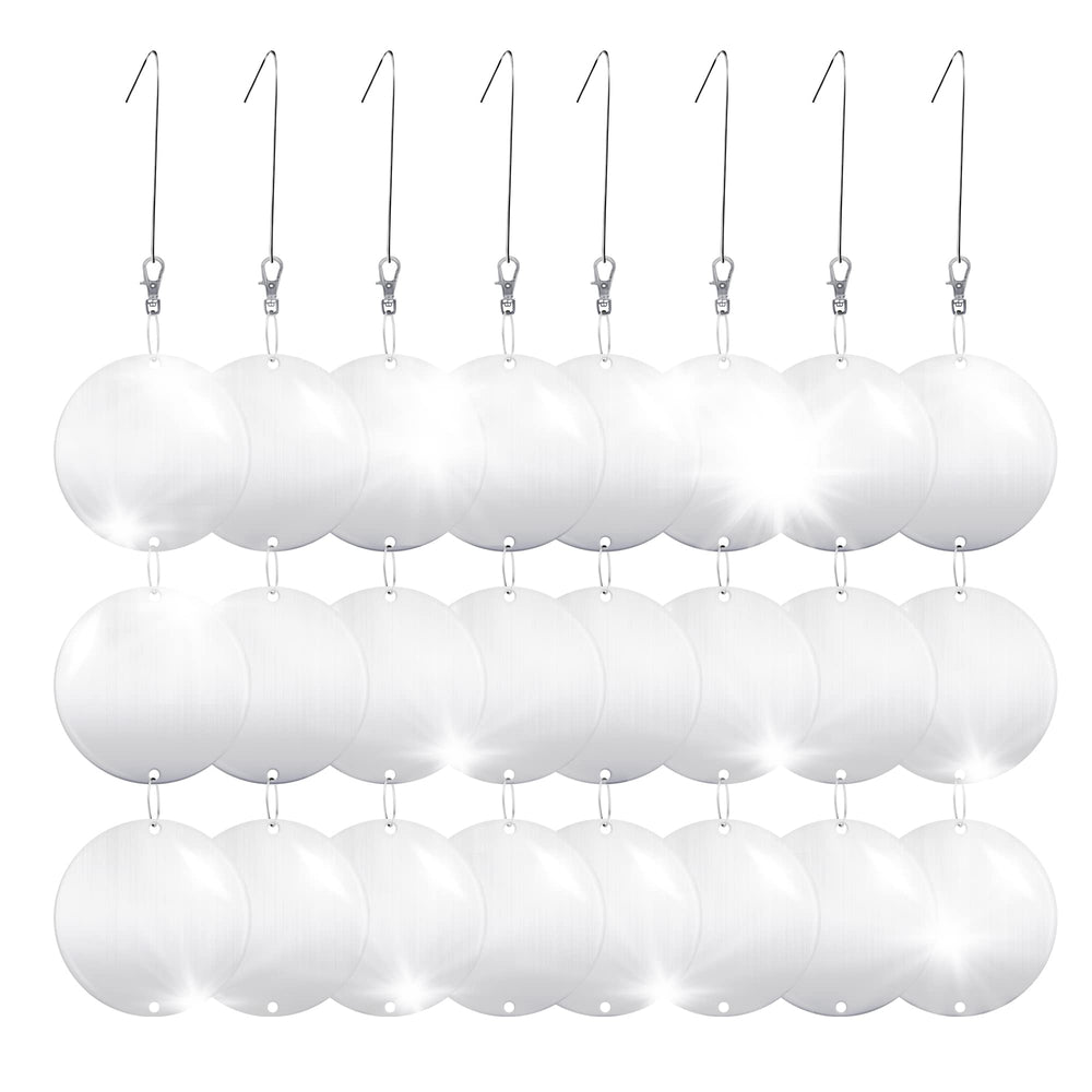 Hedoc 24PCS Reflective Bird Scare Discs front view