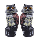 Hedoc fake owl decoy front view with rotating head