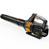 HEINPRO cordless leaf blower front view with ergonomic handle