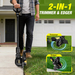 HEINPRO Cordless String Trimmer with pre-wound spools