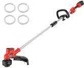 HEINPRO Cordless Weed Wacker front view in red