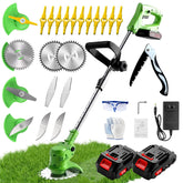 Hejunry Weed Wacker front view with adjustable length feature