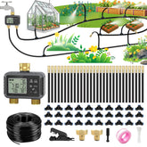 HEKIWAY 120FT Drip Irrigation System with Smart Timer front view