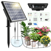 HEKIWAY 49FT Solar Drip Irrigation Kit with digital display