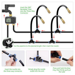 HEKIWAY irrigation nozzles adjustable for precision watering