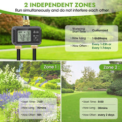 HEKIWAY Smart Water Timer detail with programming options