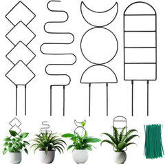 HENABLE Metal Trellis 19 in black design front view