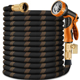 HENCUK 75FT Flexible Garden Hose in Black Orange color