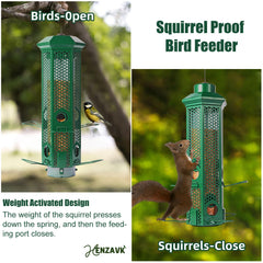 Henzavk Bird Feeder detachable base for easy cleaning