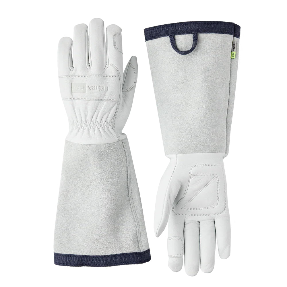 Hestra Job Garden Rose Glove front view in off white