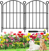 HEYRSUN 17in high decorative garden fence panel front view