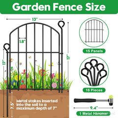 HEYRSUN Decorative Garden Fence panels and hammer included