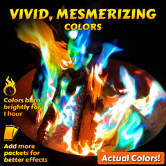 HGD Magic Fire Packets for outdoor fire pit usage