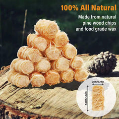 HGD Natural Fire Starters stick with wood shavings